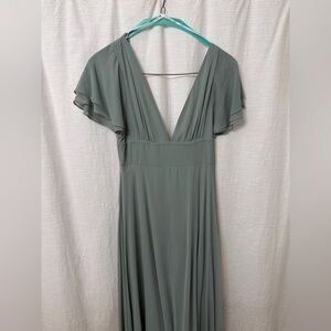 Elegant Green Lulu Women's Dress